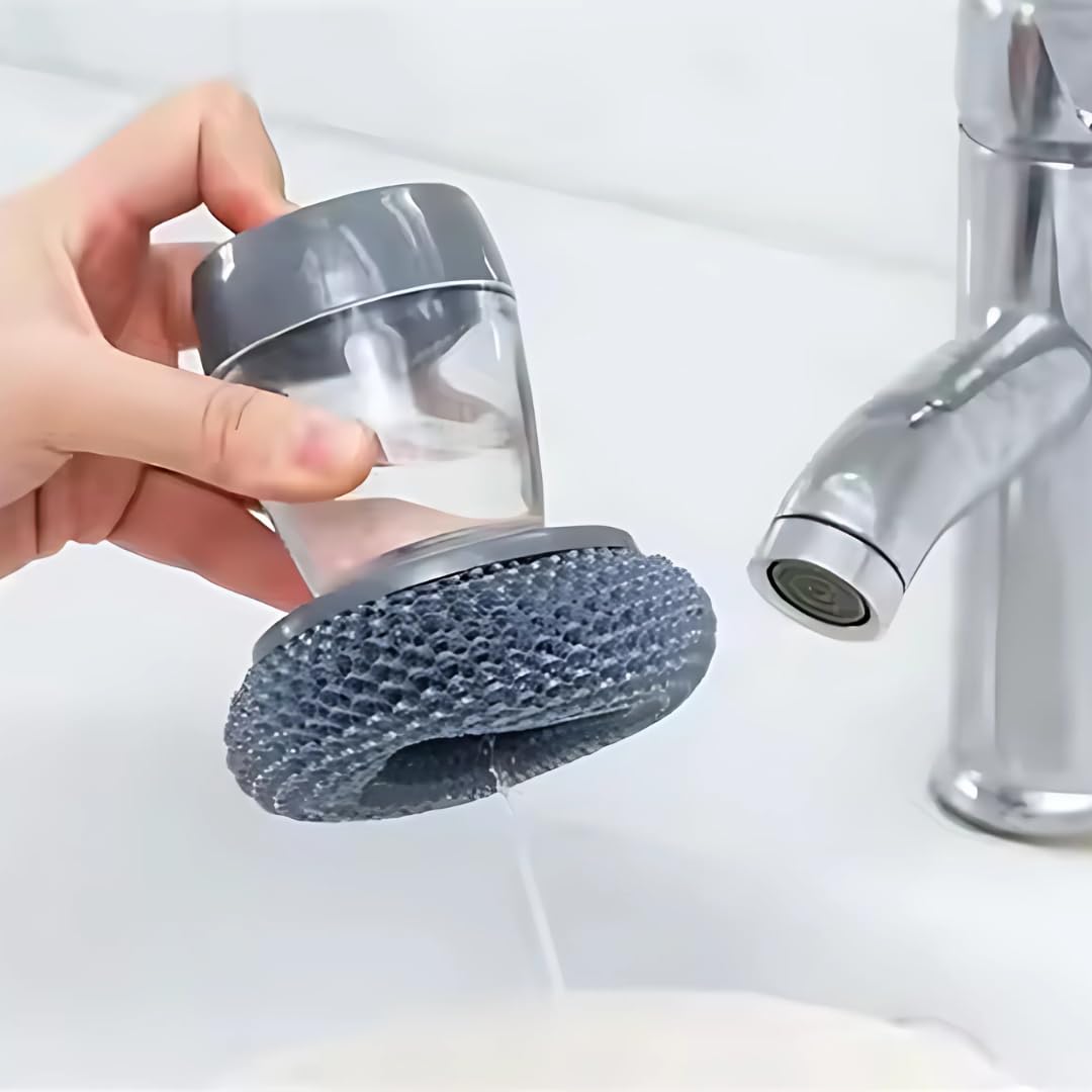 Kitchen Soap Dispensing Palm Brush (Pack of 2)