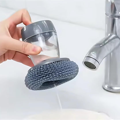 Kitchen Soap Dispensing Palm Brush (Pack of 2)