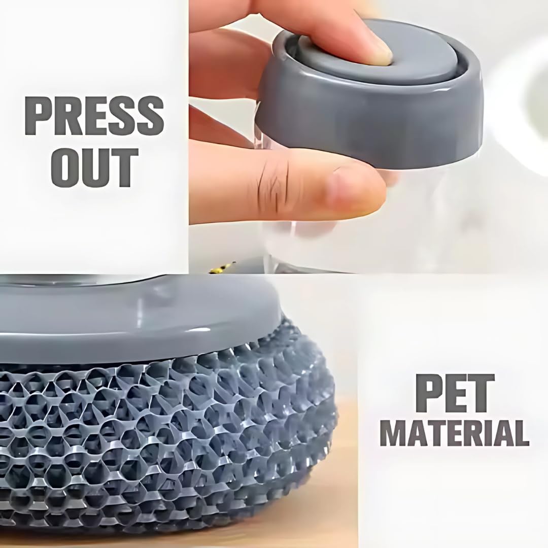 Kitchen Soap Dispensing Palm Brush (Pack of 2)