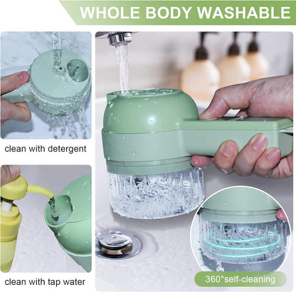 4 in 1 Portable Electric Vegetable Cutter