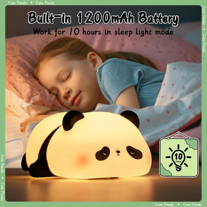 Cute Panda Silicone Night Light