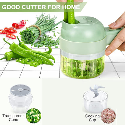 4 in 1 Portable Electric Vegetable Cutter