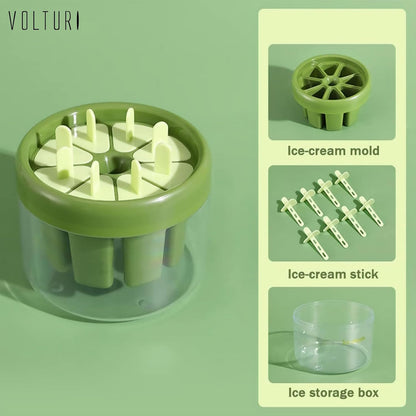 Reusable DIY 8 Pieces Ice Pop Mould