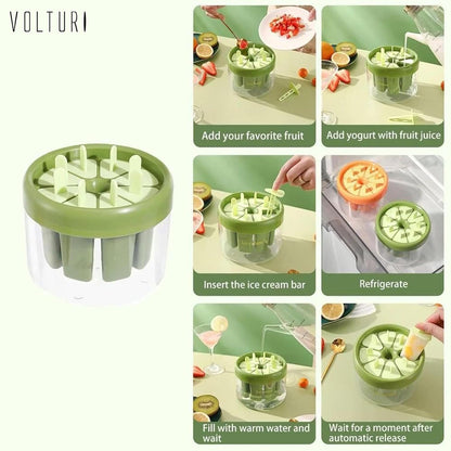 Reusable DIY 8 Pieces Ice Pop Mould