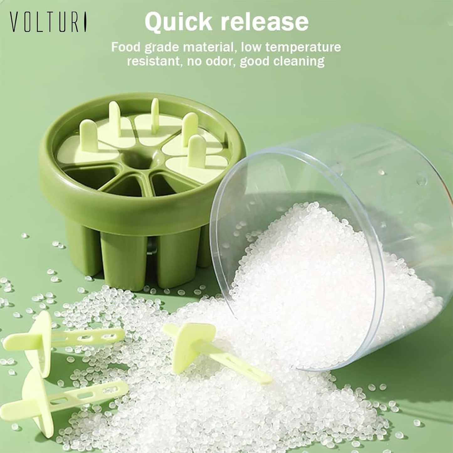 Reusable DIY 8 Pieces Ice Pop Mould