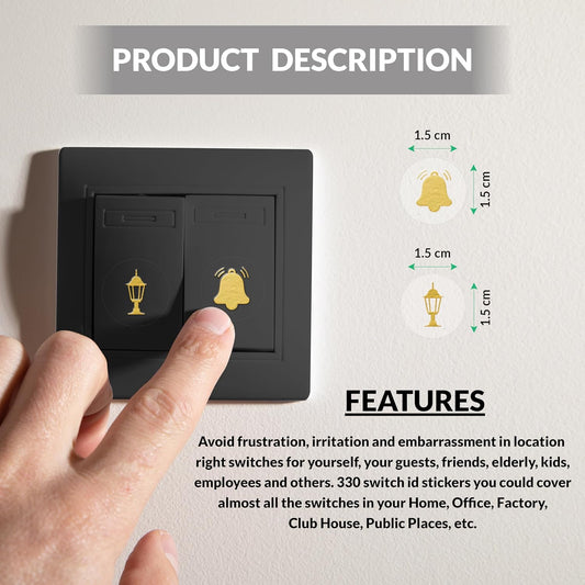 Gold Switch Stickers